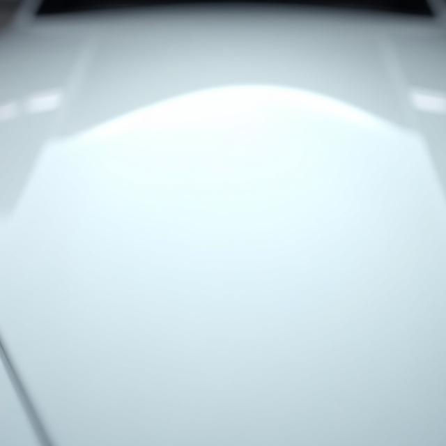 Kap mobil putih mengkilat setelah coating